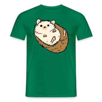 Hérisson mignon pour les amoureux des animaux Hérisson - T-shirt homme - vert - Devant - AI Model Male 178 dark (178cm)
