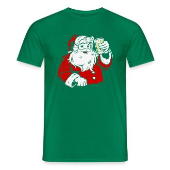 Palatinate Santa Claus dubbeglas Palatinate - Men's T-Shirt - kelly green - Front - AI Model Male 178 dark (178cm)