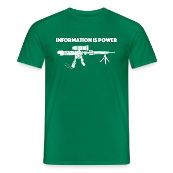 Creative Camera Weapon Truth Photographer - Men's T-Shirt - kelly green - Front - AI Model Male 178 dark (178cm)