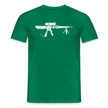 Creative Camera Weapon Truth Photographer - Men's T-Shirt - kelly green - Front - AI Model Male 178 dark (178cm)