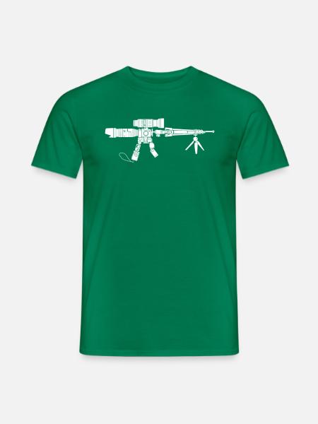 Creative Camera Weapon Truth Photographer - Men's T-Shirt - kelly green