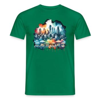 Thailand Vibrant Bangkok Thai Tours - Men's T-Shirt - kelly green - Front - AI Model Male 178 dark (178cm)