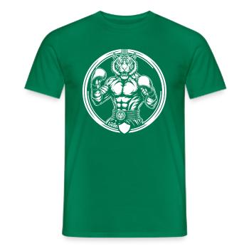 Lustiges Muay Thai Boxen Tiger Boxen - Männer T-Shirt - Kelly Green - Vorne - AI Model Male 178 dark (178cm)