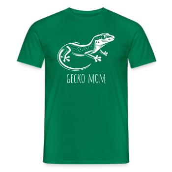 Reptile Love Gecko Mom Cute Gecko Mom - Männer T-Shirt - Kelly Green - Vorne - AI Model Male 178 dark (178cm)