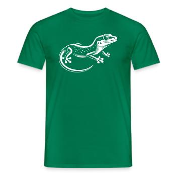 Amour reptilien Gecko mignon - T-shirt homme - vert - Devant - AI Model Male 178 dark (178cm)