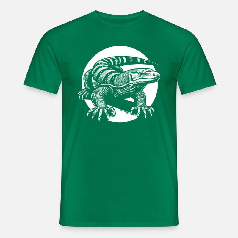 Komodowaran Waraneidechse - Männer T-Shirt - Kelly Green