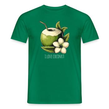 J’adore la noix de fraîche - T-shirt homme - vert - Devant - AI Model Male 178 dark (178cm)