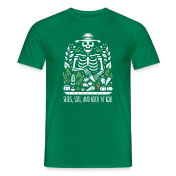 Dunkler Humor Gärtner Lustiger Garten - Männer T-Shirt - Kelly Green - Vorne - AI Model Male 178 dark (178cm)
