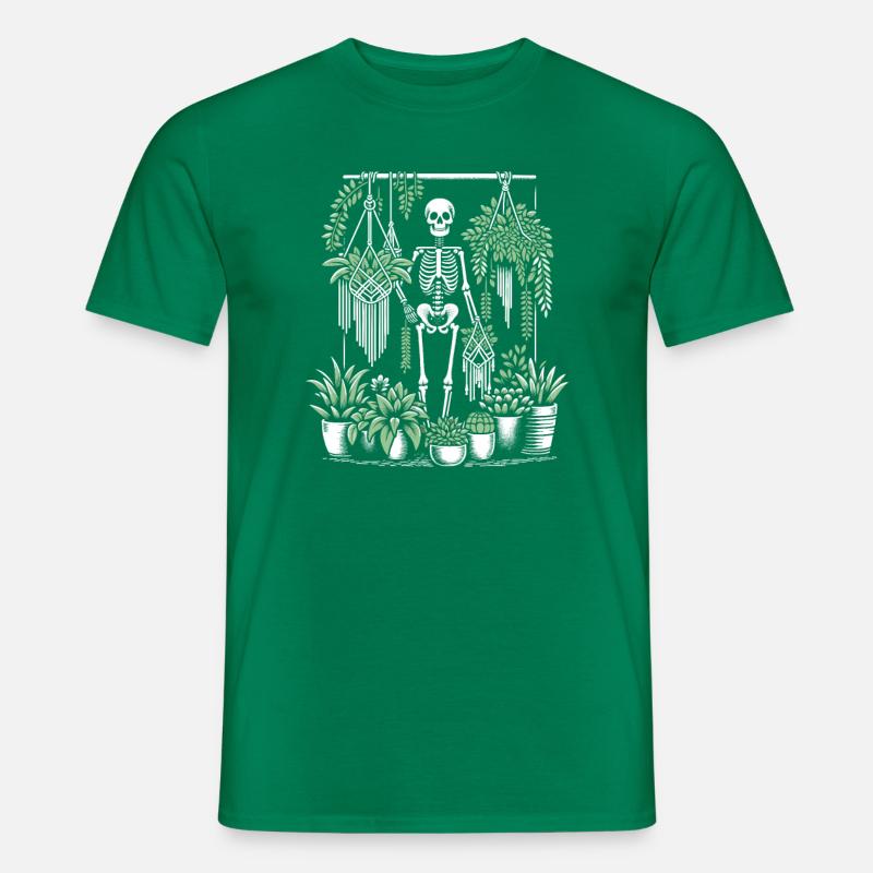 Macrame and plants - Men's T-shirt - kelly green
