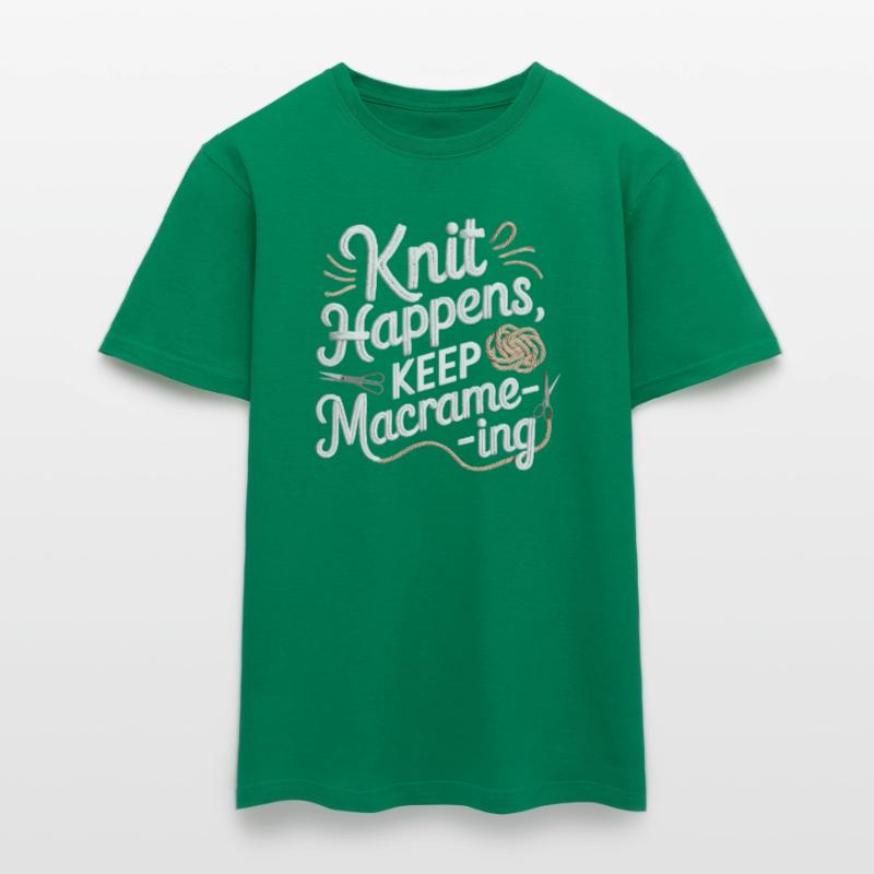Funny macrame quote for boho macrame lovers Men's T-shirt