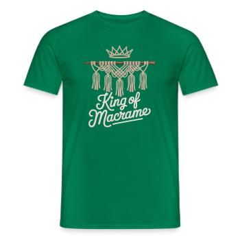 Le joyeux roi du macramé - T-shirt homme - vert - Devant - AI Model Male 178 dark (178cm)