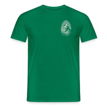 Empreinte digitale de chat Chat créatif - T-shirt homme - vert - Devant - AI Model Male 178 dark (178cm)