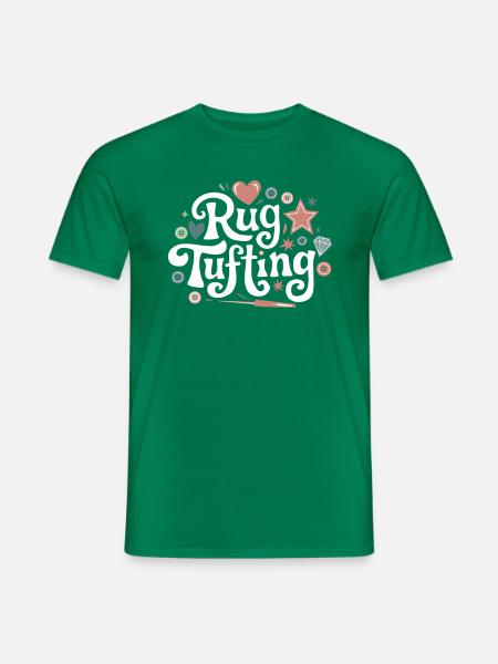 Diy Rug Funny Rug Tufting - Men's T-Shirt - kelly green