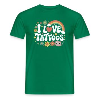 Funny Tattoo Quote Ink Humor Funny Tattoo - Männer T-Shirt - Kelly Green - Vorne - AI Model Male 178 dark (178cm)