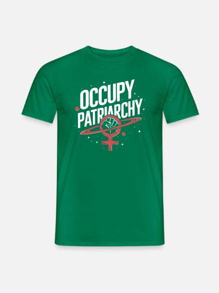 Occupy Patriarchy Feminist Empowerment - Men's T-Shirt - kelly green