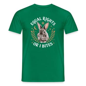 Anti Patriarchy Equal Rights Or I Bites Feminist - Männer T-Shirt - Kelly Green - Vorne - AI Model Male 178 dark (178cm)