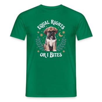 Anti Patriarchy Equal Rights Or I Bites Feminist - Männer T-Shirt - Kelly Green - Vorne - AI Model Male 178 dark (178cm)