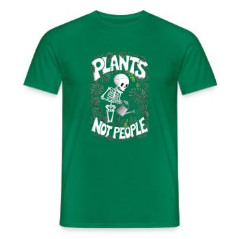 Pflanzen Statt Menschen Lustige Goth-pflanzen - Männer T-Shirt - Kelly Green - Vorne - AI Model Male 178 dark (178cm)