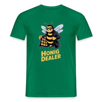 Drôle d’apiculteur disant abeilles miel marchand de miel - T-shirt homme - vert - Devant - AI Model Male 178 dark (178cm)