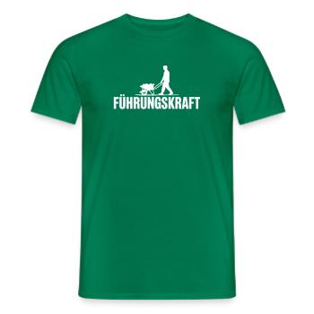 Exécutif de chantier Drôle Brouette - T-shirt homme - vert - Devant - AI Model Male 178 dark (178cm)