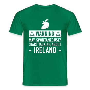 Idées cadeaux drôles Irlande - T-shirt homme - vert - Devant - AI Model Male 178 dark (178cm)