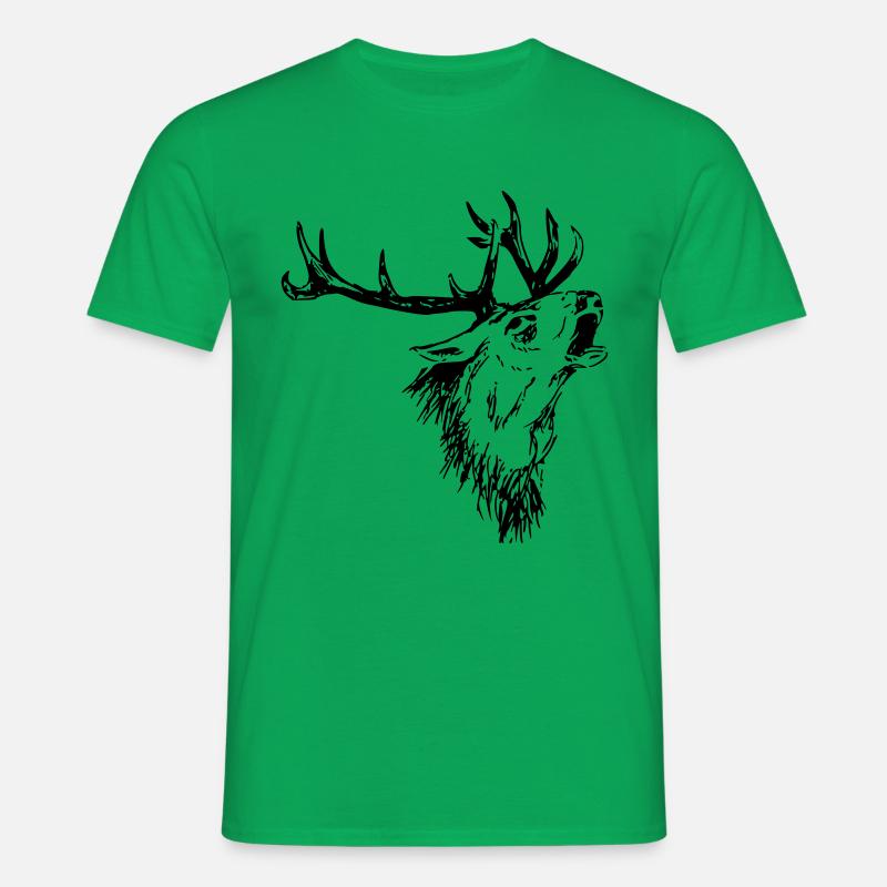 Hirsch - Männer T-Shirt - Kelly Green