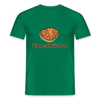 Franzbrötchen (dunkel) - Männer T-Shirt - Kelly Green - Vorne - AI Model Male 178 dark (178cm)