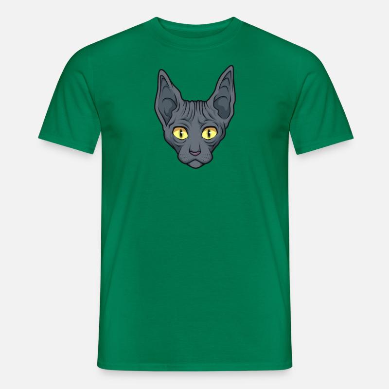 Sphynx Katze - Männer T-Shirt - Kelly Green