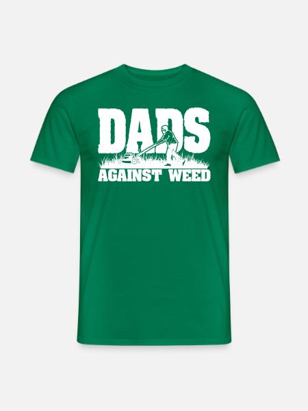 Papa ist gegen Unkraut - Männer T-Shirt - Kelly Green