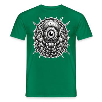 Halloween, Spinne - Männer T-Shirt - Kelly Green - Vorne - AI Model Male 178 dark (178cm)
