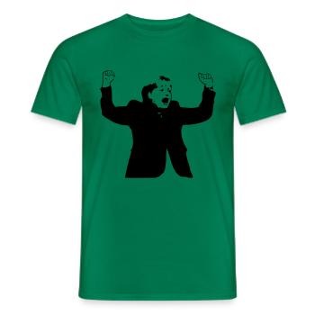 Fußballfan Angi Europameister Wahl 2021 Merkel - Männer T-Shirt - Kelly Green - Vorne - AI Model Male 178 dark (178cm)