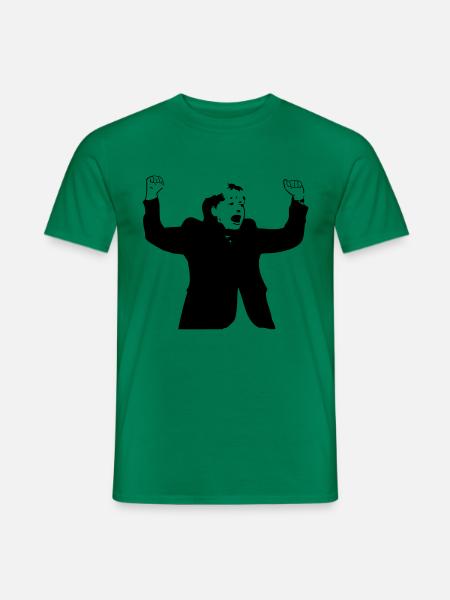 Fußballfan Angi Europameister Wahl 2021 Merkel - Männer T-Shirt - Kelly Green