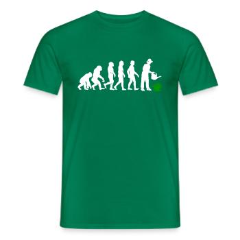 Evolution Gärtner Garten - Männer T-Shirt - Kelly Green - Vorne - AI Model Male 178 dark (178cm)