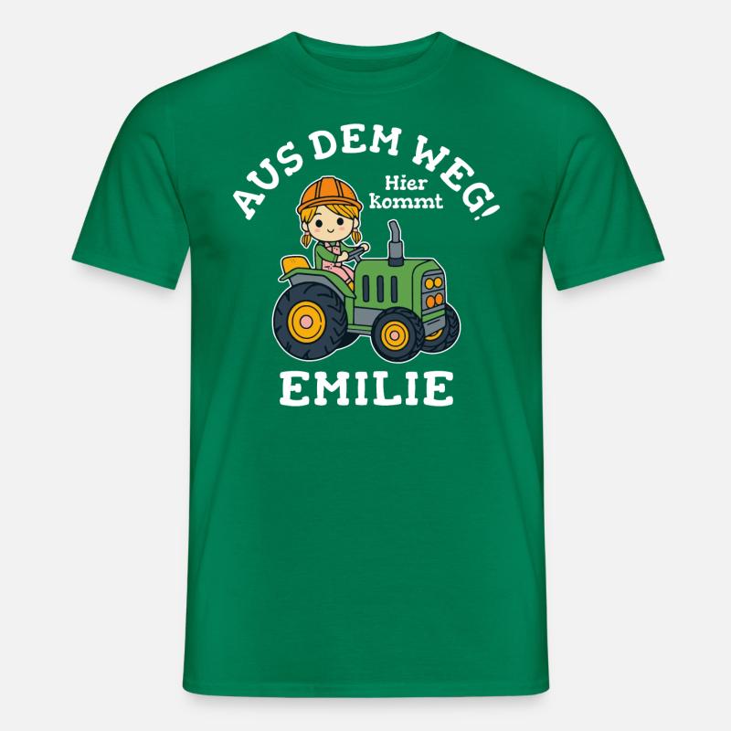 Emilie Name Traktor - Männer T-Shirt - Kelly Green