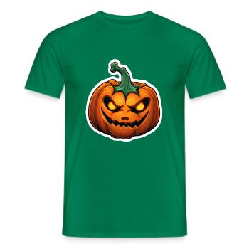 Kürbis - Männer T-Shirt - Kelly Green - Vorne - AI Model Male 178 dark (178cm)