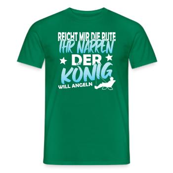 Geschenk für Angler Geschenkidee Angler Spruch FUN - Männer T-Shirt - Kelly Green - Vorne - AI Model Male 178 dark (178cm)