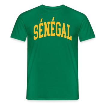 Sénégal - T-shirt homme - vert - Devant - AI Model Male 178 dark (178cm)