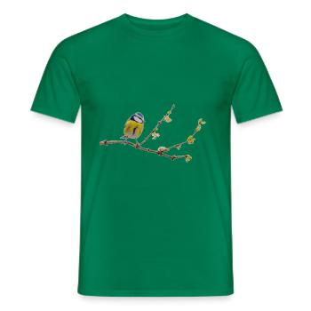Blue - Men's T-Shirt - kelly green - Front - AI Model Male 178 dark (178cm)