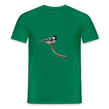 Kohlmeise - Männer T-Shirt - Kelly Green - Vorne - AI Model Male 178 dark (178cm)