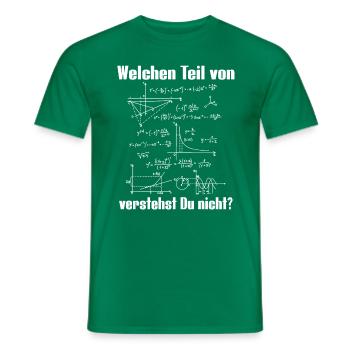 Quelle partie des mathématiques tu ne comprends pas? - T-shirt homme - vert - Devant - AI Model Male 178 dark (178cm)