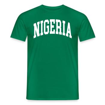 Nigeria - Männer T-Shirt - Kelly Green - Vorne - AI Model Male 178 dark (178cm)