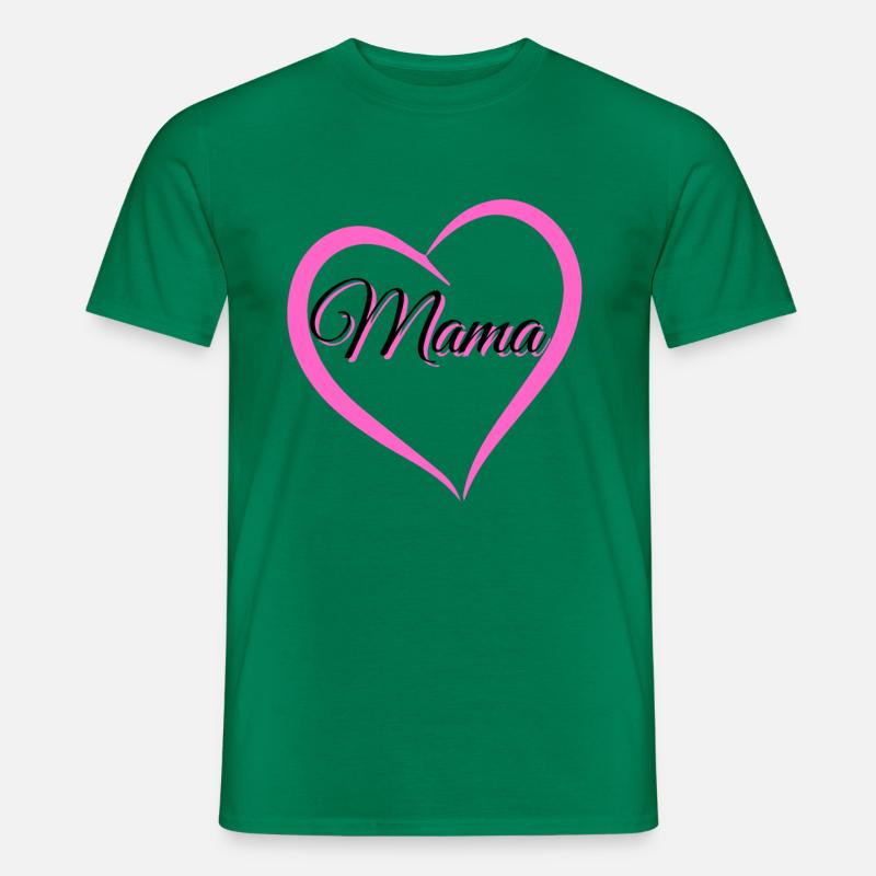 mama - Männer T-Shirt - Kelly Green