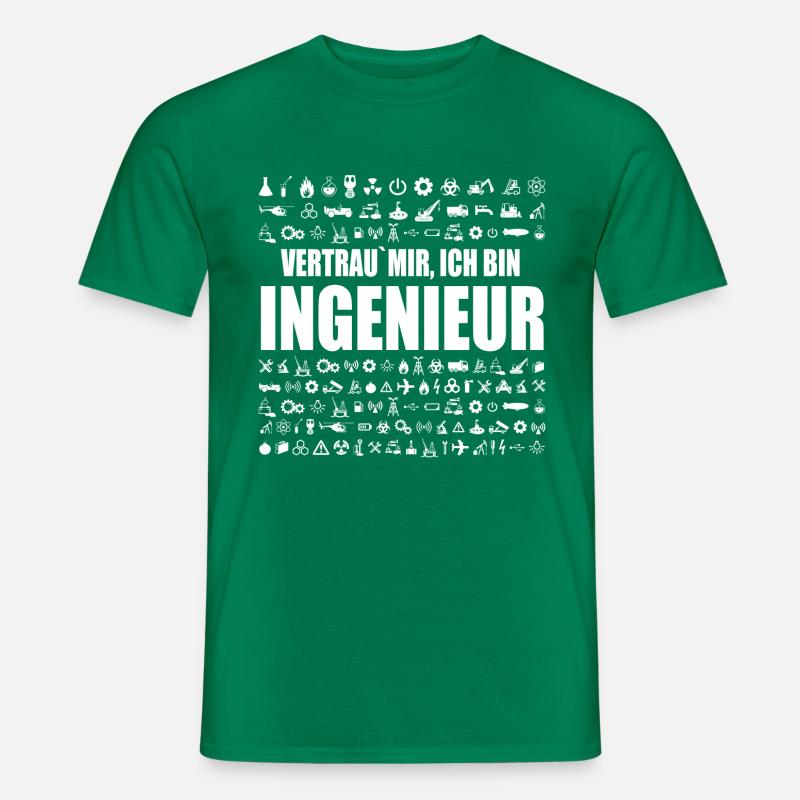 Vertrau mir ich bin Ingenieur - Männer T-Shirt - Kelly Green