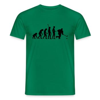 evolution_eishockey_b - T-shirt homme - vert - Devant - AI Model Male 178 dark (178cm)