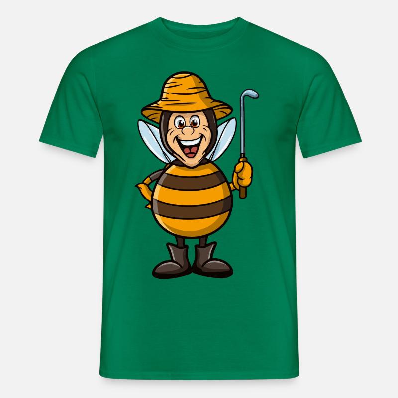 lustiger Imker als Biene - Männer T-Shirt - Kelly Green