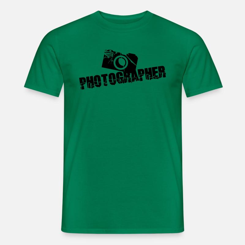 Photographer Camera Text Design - Männer T-Shirt - Kelly Green