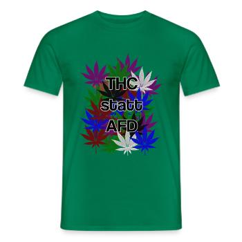 THC instead of AFD - Men's T-Shirt - kelly green - Front - AI Model Male 178 dark (178cm)