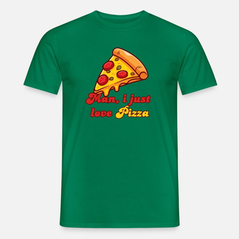 Pizzastück - Männer T-Shirt - Kelly Green