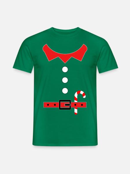Christmas Elf Weihnachten Ugly Christmas Wichtel - Männer T-Shirt - Kelly Green