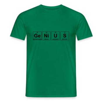 genius - Männer T-Shirt - Kelly Green - Vorne - AI Model Male 178 dark (178cm)